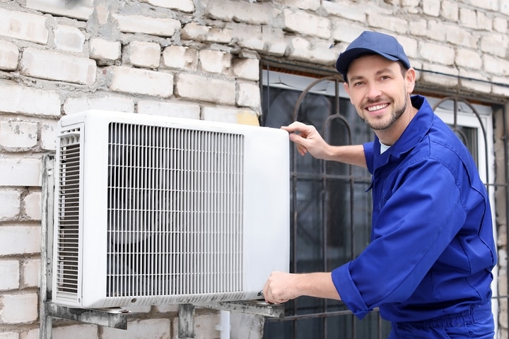 Use an air conditioner to keep a house cool in summer.