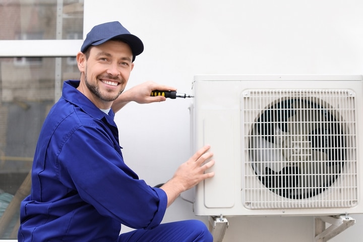 Maintain your air conditioner to keep a house cool in summer.
