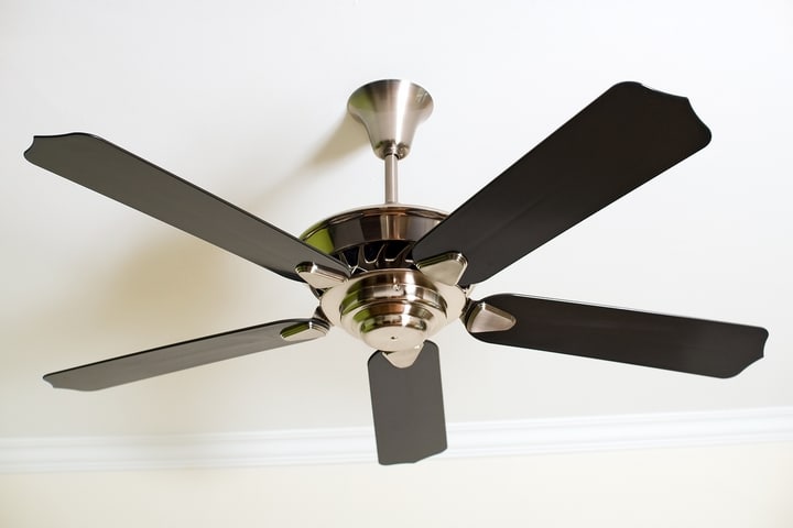 Use ceiling fans on cool days