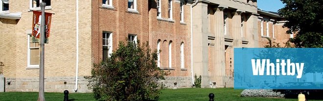 A beautiful old building in the town of Whitby, Ontario