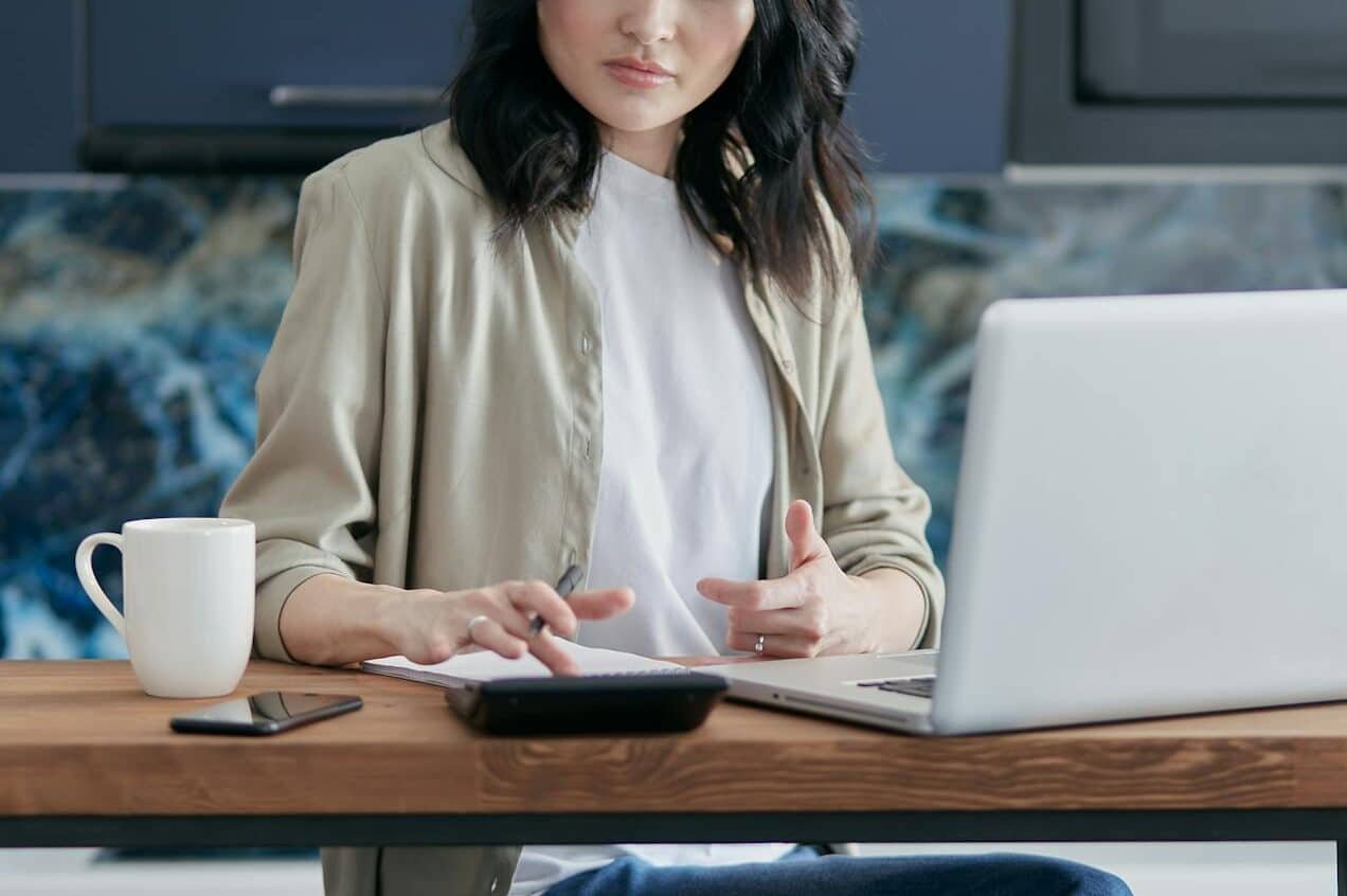 woman handling energy bills